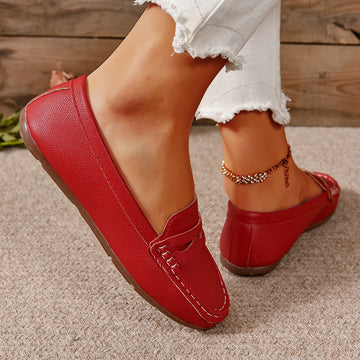 Xajzpa New Flats Shallow Loafers Women Walking Casual Shoes Designer Summer Comfort Soft Sole Shoes Brand Office Zapatillas De Mujer